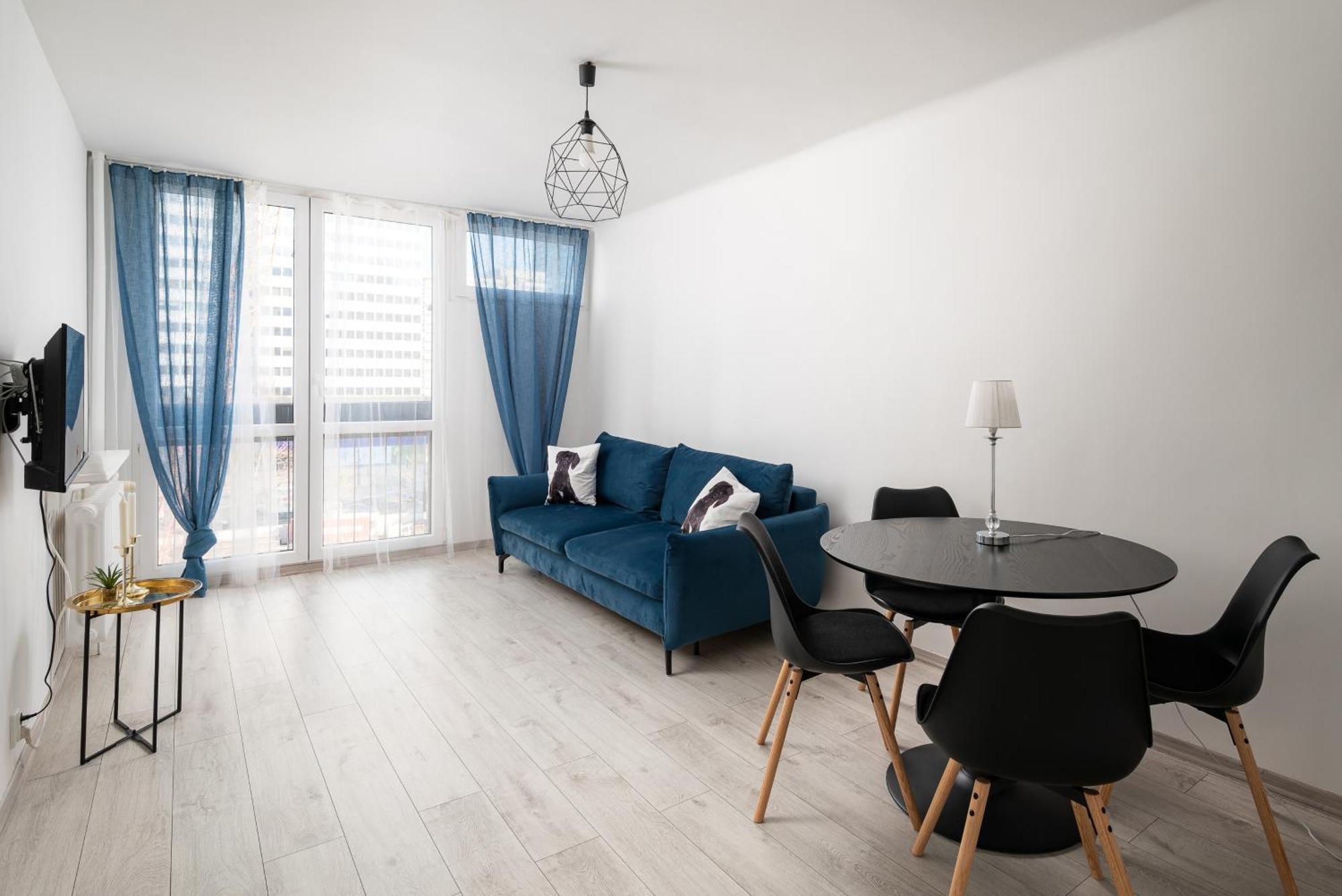 Grzybowska Blue City Centre Apartment Warschau Buitenkant foto